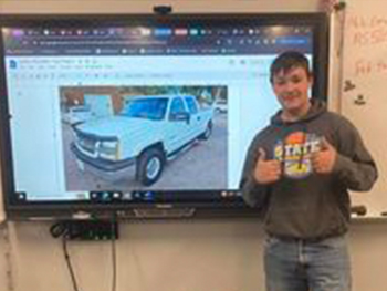 Image of student's presentation