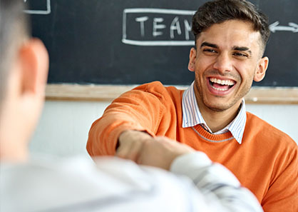 Counselor fist-bump