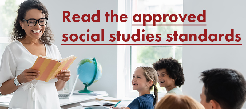Social Studies Standards. Link to pdf.