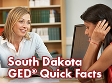 South Dakota GED Quick Fact. Link to PDF. 