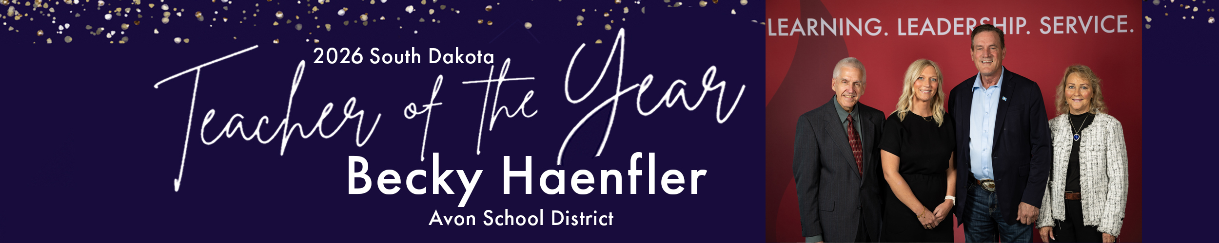 Becky Haenfler, 2026 South Dakota Teacher of the Year. Link.