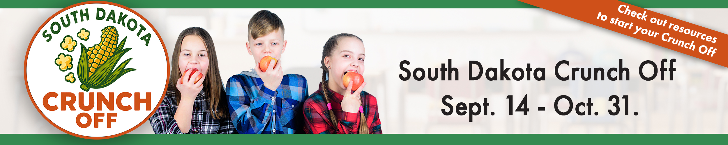 South Dakota Crunch Off. Sept. 14 - Oct. 31. Planning resources available. Link.