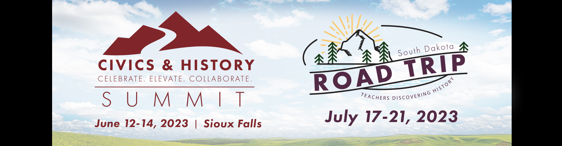 Civics & History. Summit. June 12-14, Sioux Falls. South Dakota Road Trip. July 17-21. Link.
