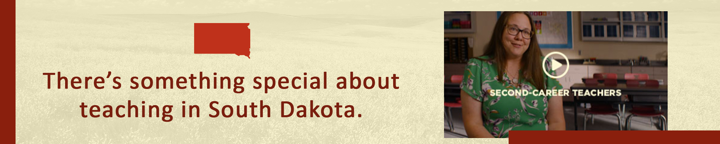 Thereâ€™s something special about teaching in South Dakota. Link to video.