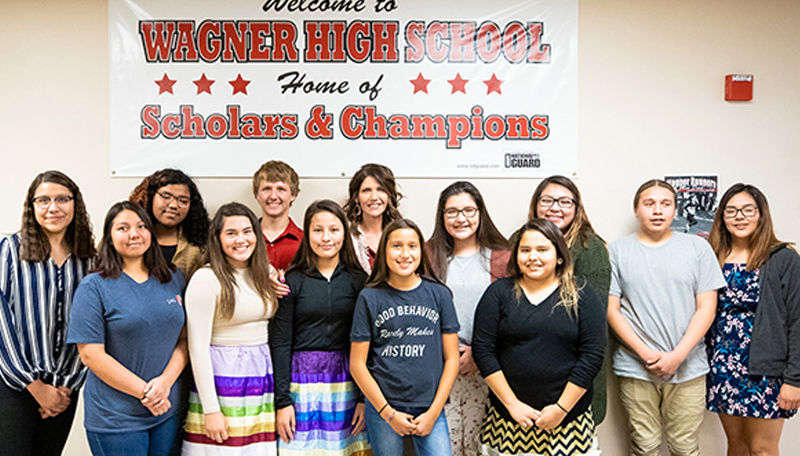 JAG students with Governor Noem.