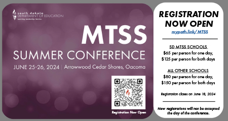 MTSS Conference: June 25-26, 2024.