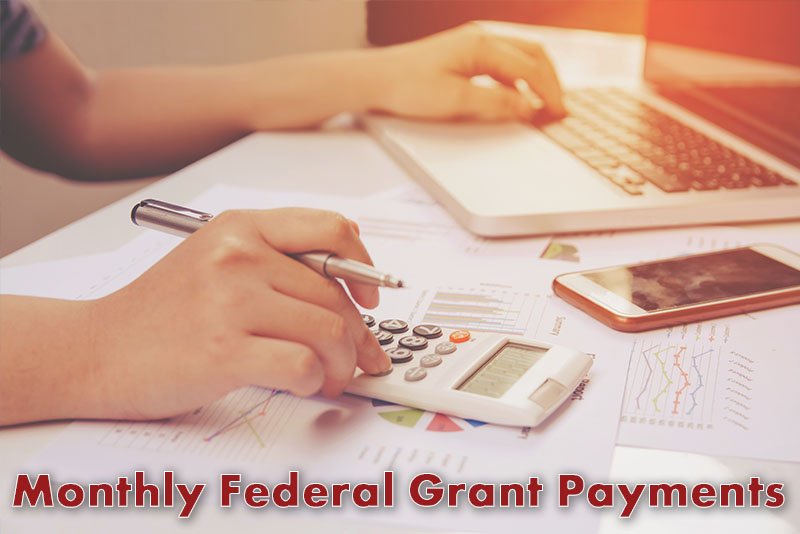 Portal for the Monthly Federal Grant Payments. Link.