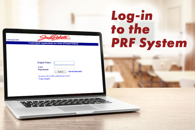 Log-in to the PRF System