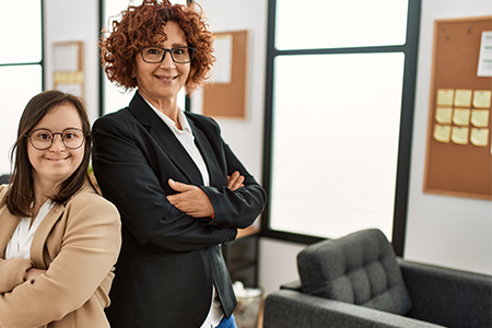 Stock photo of two professionals