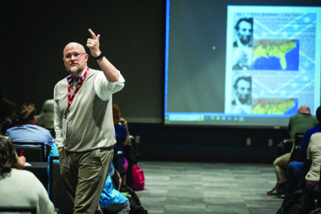 Photo of George Hawkins at the Civics & History Summit